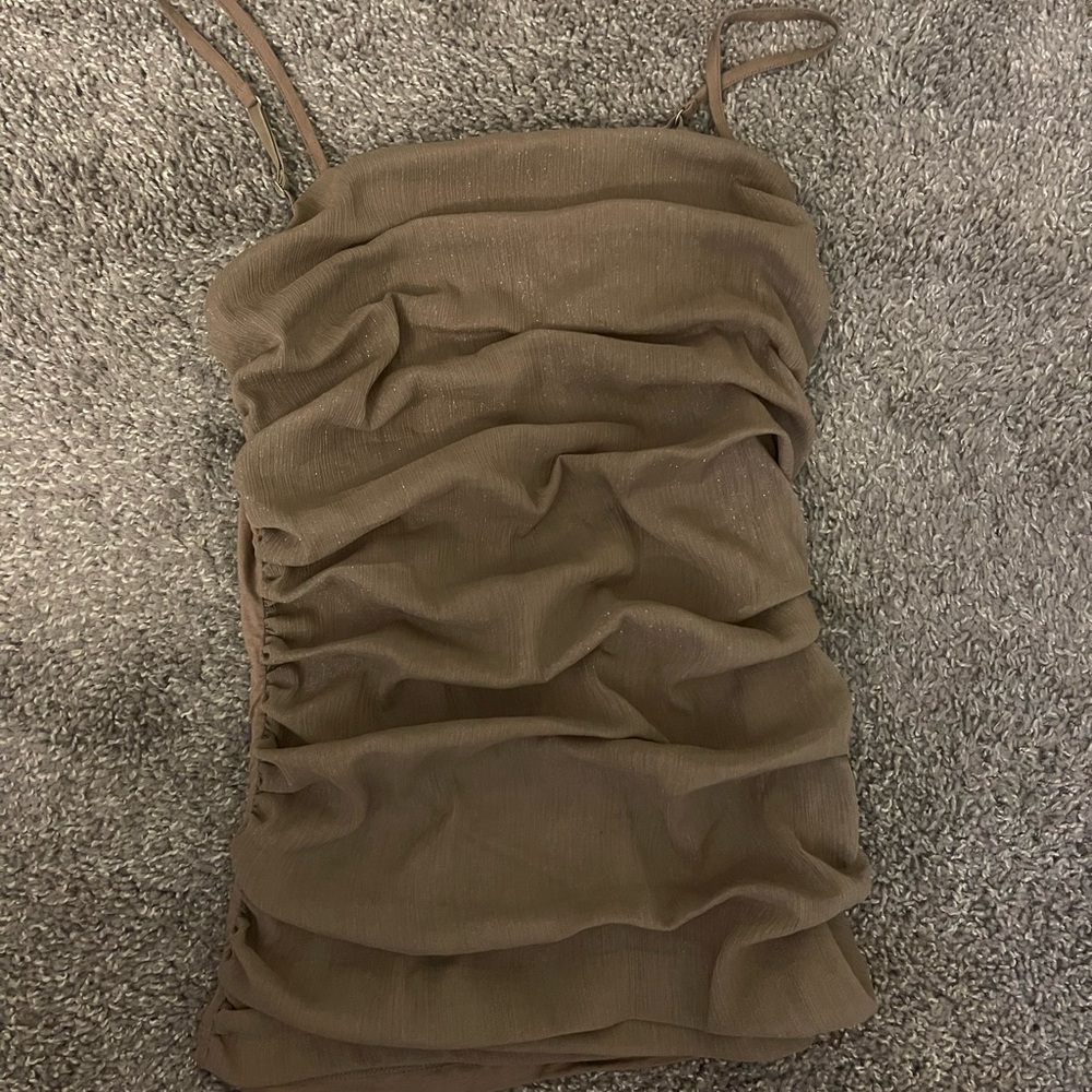 Express Size medium tan tank